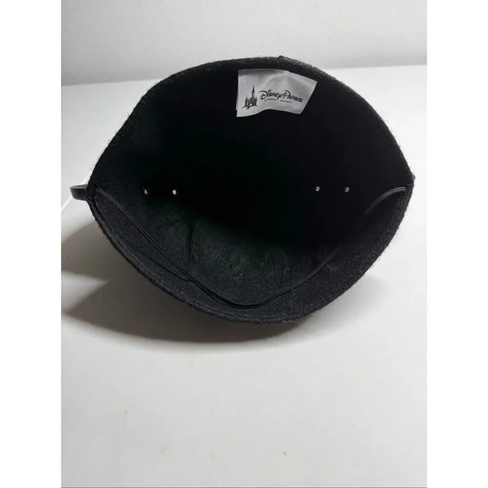 Disney Minnie Mouse Ears one size Black Mouseketeers Hat Red Polka Dot Bow Patch